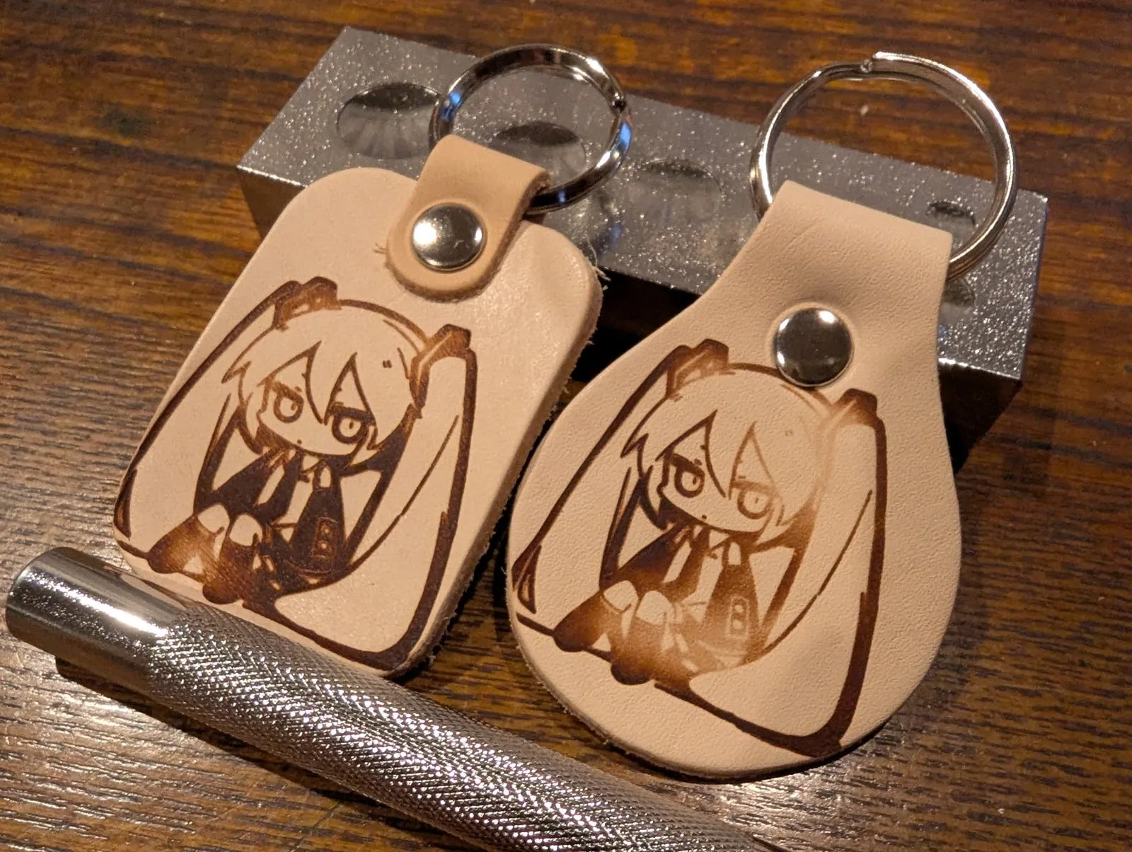 かわいくて　ほんものの革な　キーホルダー の写真 1